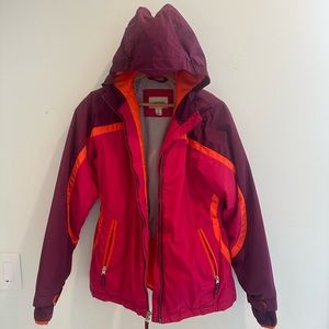 Girls LL Bean heavier Jacket Coat Pink large